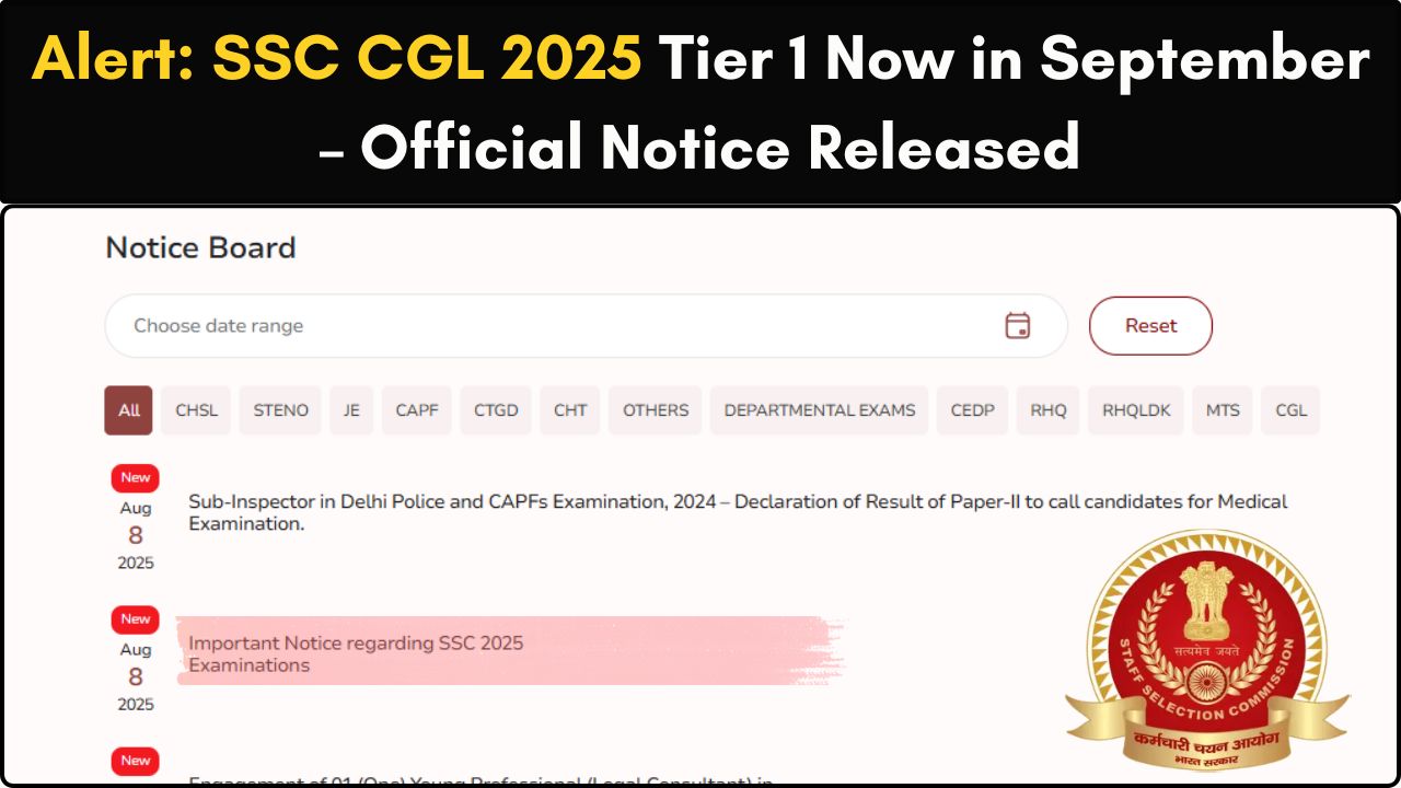 SSC CGL Exam 2025