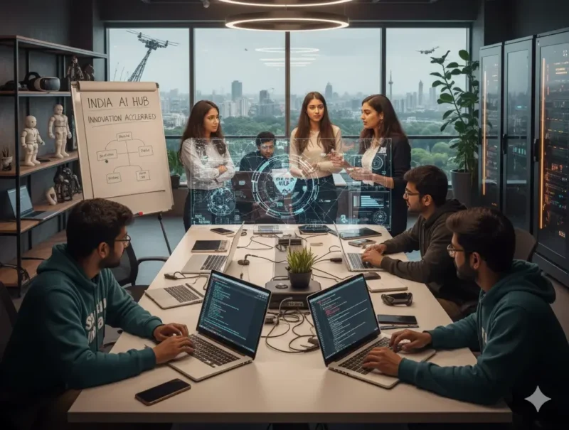 AI startup team in IndiaAi Mission